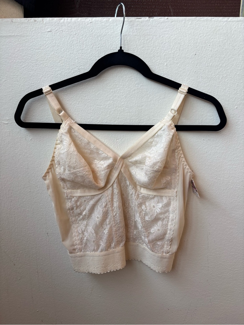 The Madonna Cream Lace Ruffle Cami Top